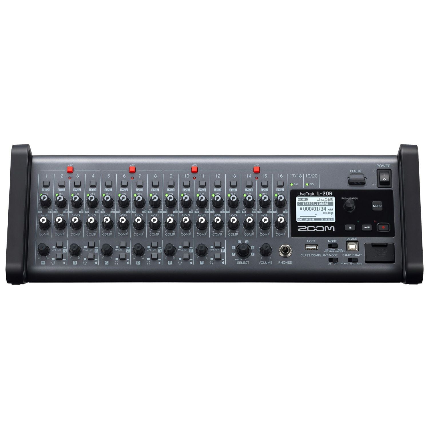 20chミキサー＆マルチトラックレコーダーLiveTrak【L-20R】 | ZOOM STORE