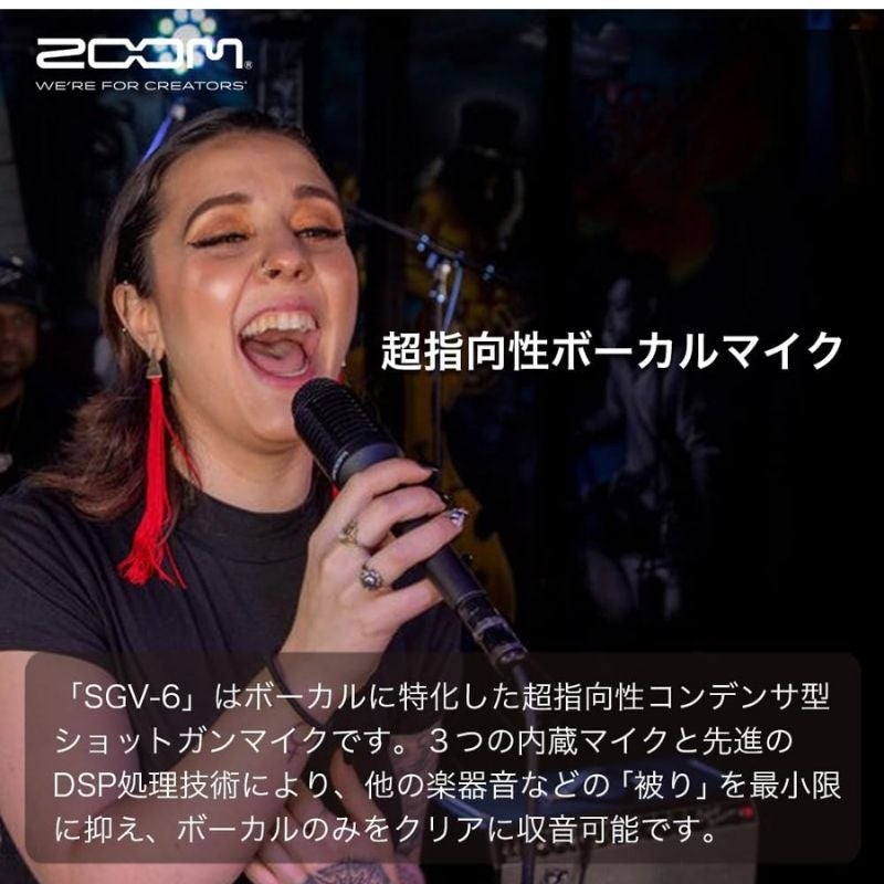 V3・V6用超指向性ボーカルマイク【SGV-6】 | ZOOM STORE