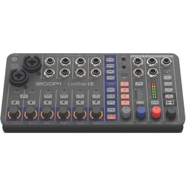 ZOOM ( ズーム ) / LiveTrak L6 ZOOM LiveTrak L-6 | 世界初のデュアルAD回路と32bitフロート録音採用